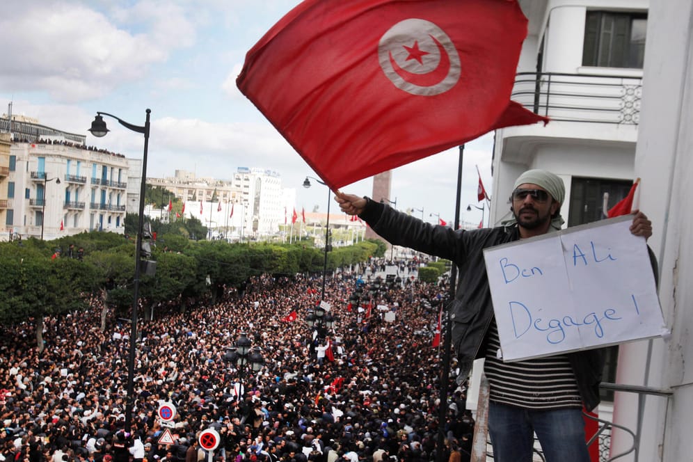 Tunis 2011: Proteste trieben den Despoten Ben Ali ins Exil.