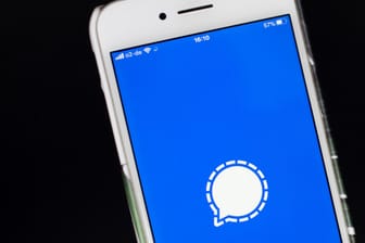 Das Logo von Signal: Der Messenger soll neue Funktionen erhalten.