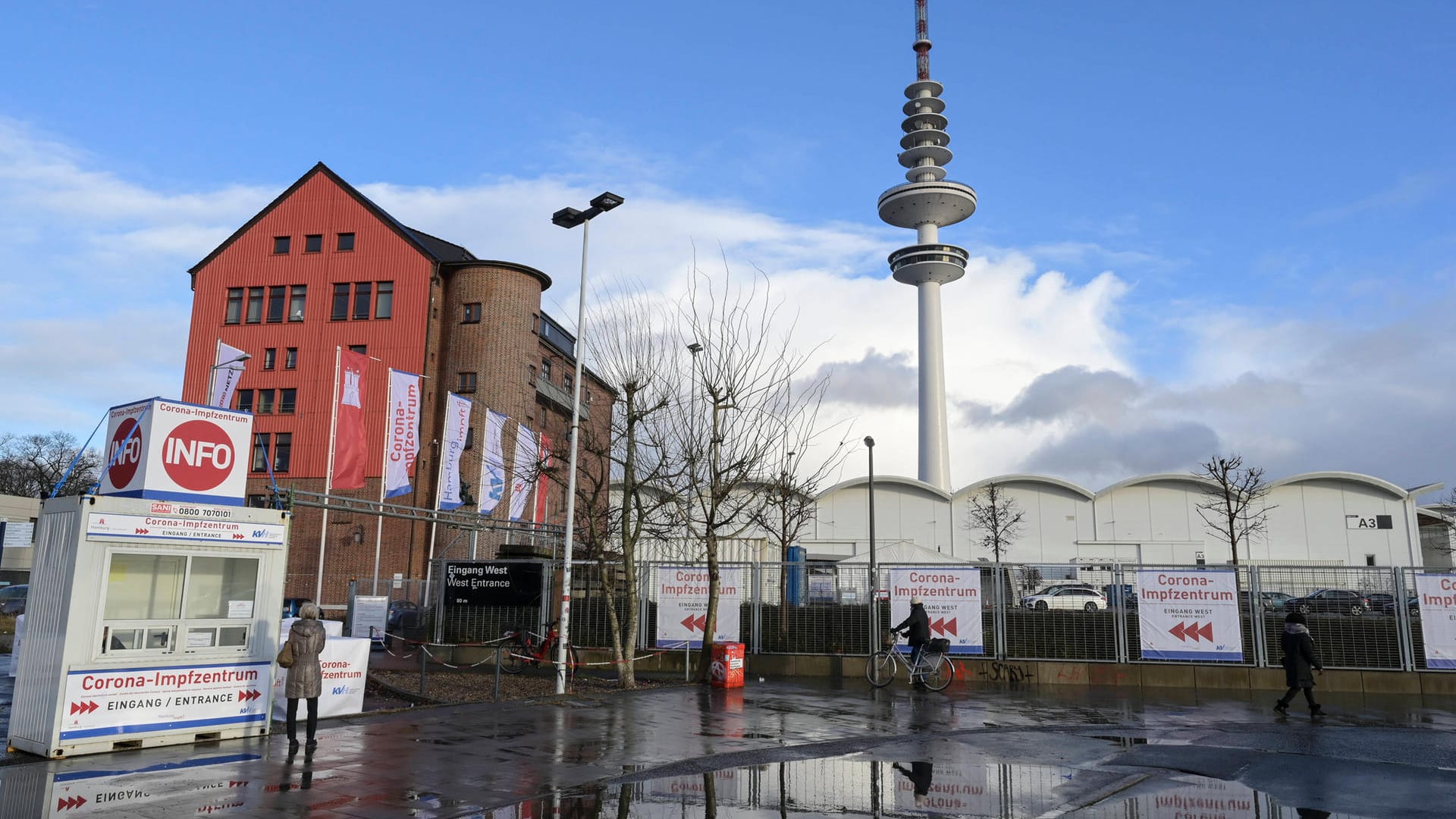 Bald wird es hier voll: Impfzentrum in Hamburg