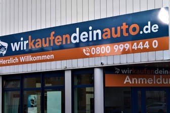 Filiale von "wirkaufendeinauto.de" (Symbolbild): Der Betreiber des Portals, Auto1, will an die Börse.