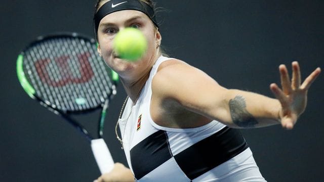 Startete mit einem Turniersieg ins Tennis-Jahr 2021: Aryna Sabalenka. Startete mit einem Turniersieg ins Tennis-Jahr 2021: Aryna Sabalenka.