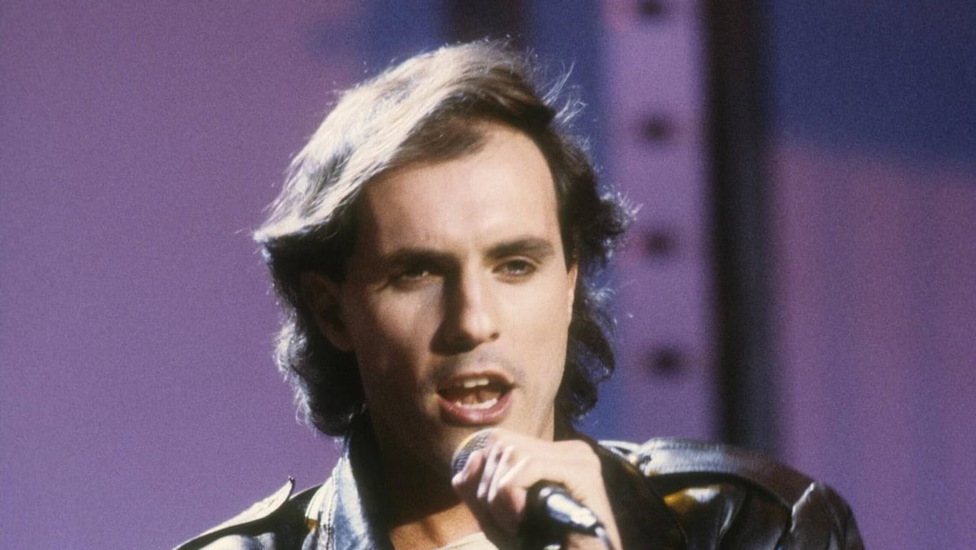 Peter Schilling im Februar 1985 in der ZDF-Fernsehshow "Hits Hits Hits".