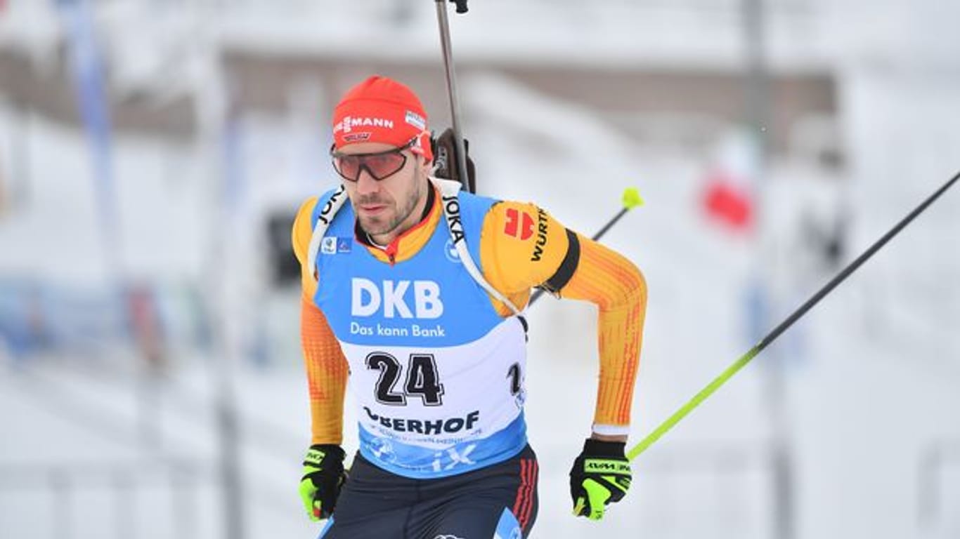 Arnd Peiffer sprintete in Oberhof auf Platz drei.