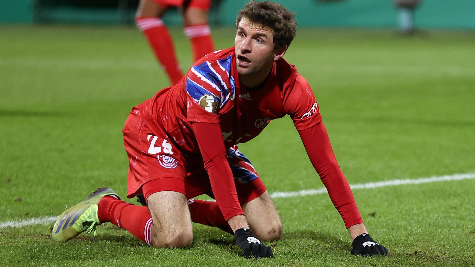 Thomas Müller: Der Bayern-Profi konnte über das Aus im DFB-Pokal nicht lachen.