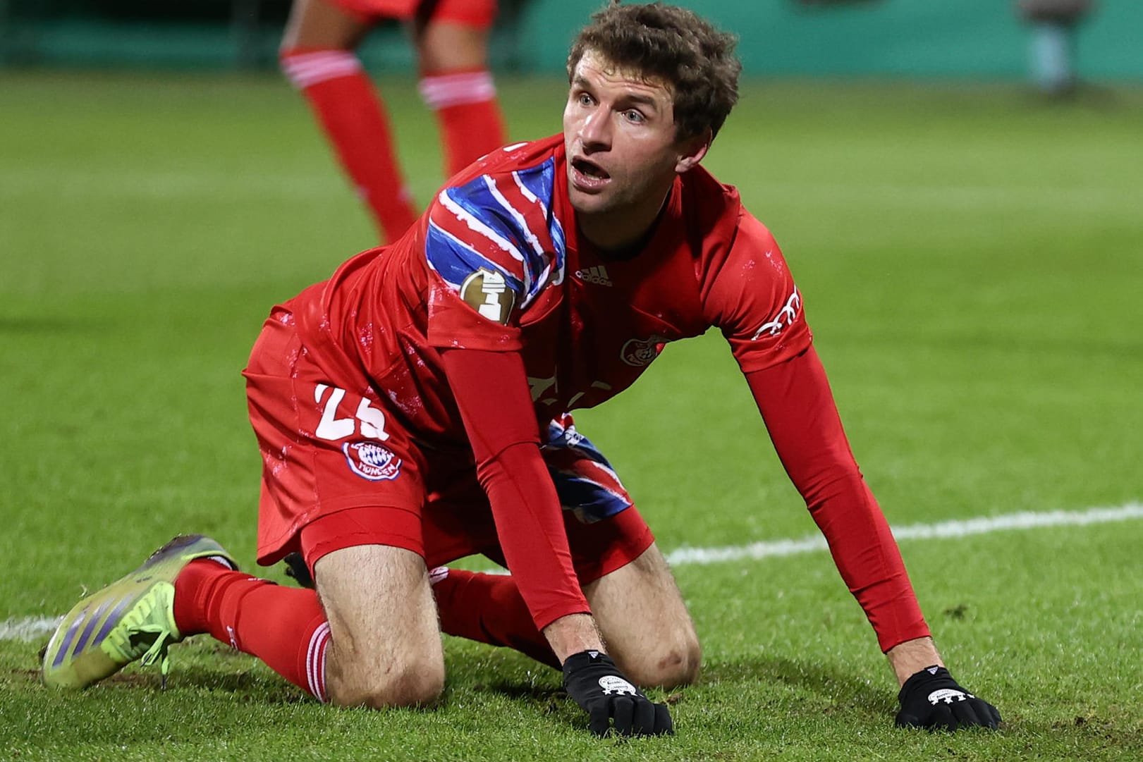 Thomas Müller: Der Bayern-Profi konnte über das Aus im DFB-Pokal nicht lachen.