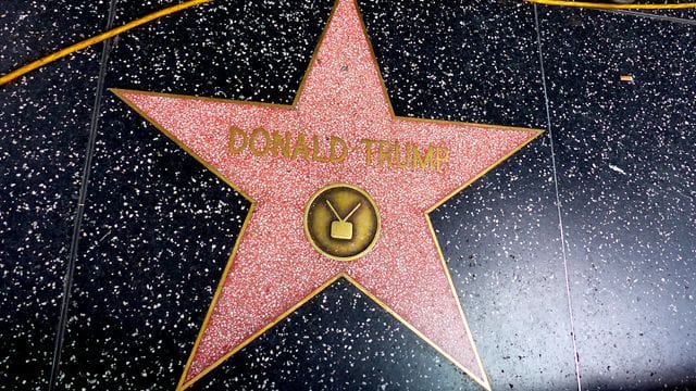 Der Stern von Donald Trump auf dem Hollywood Walk of Fame.