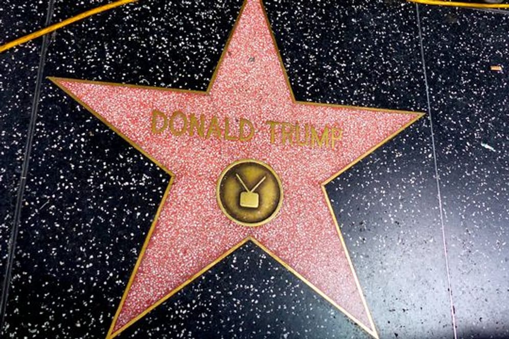 Der Stern von Donald Trump auf dem Hollywood Walk of Fame.
