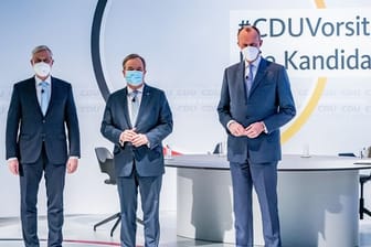 Die drei Kandidaten für den CDU-Parteivorsitz (v.