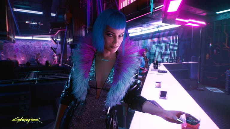 Der Screenshot zeigt den Charakter Evelyn Parker (Symbolbild): Die "Cyberpunk 2077"-Macher versprechen weitere Updates für das Spiel.