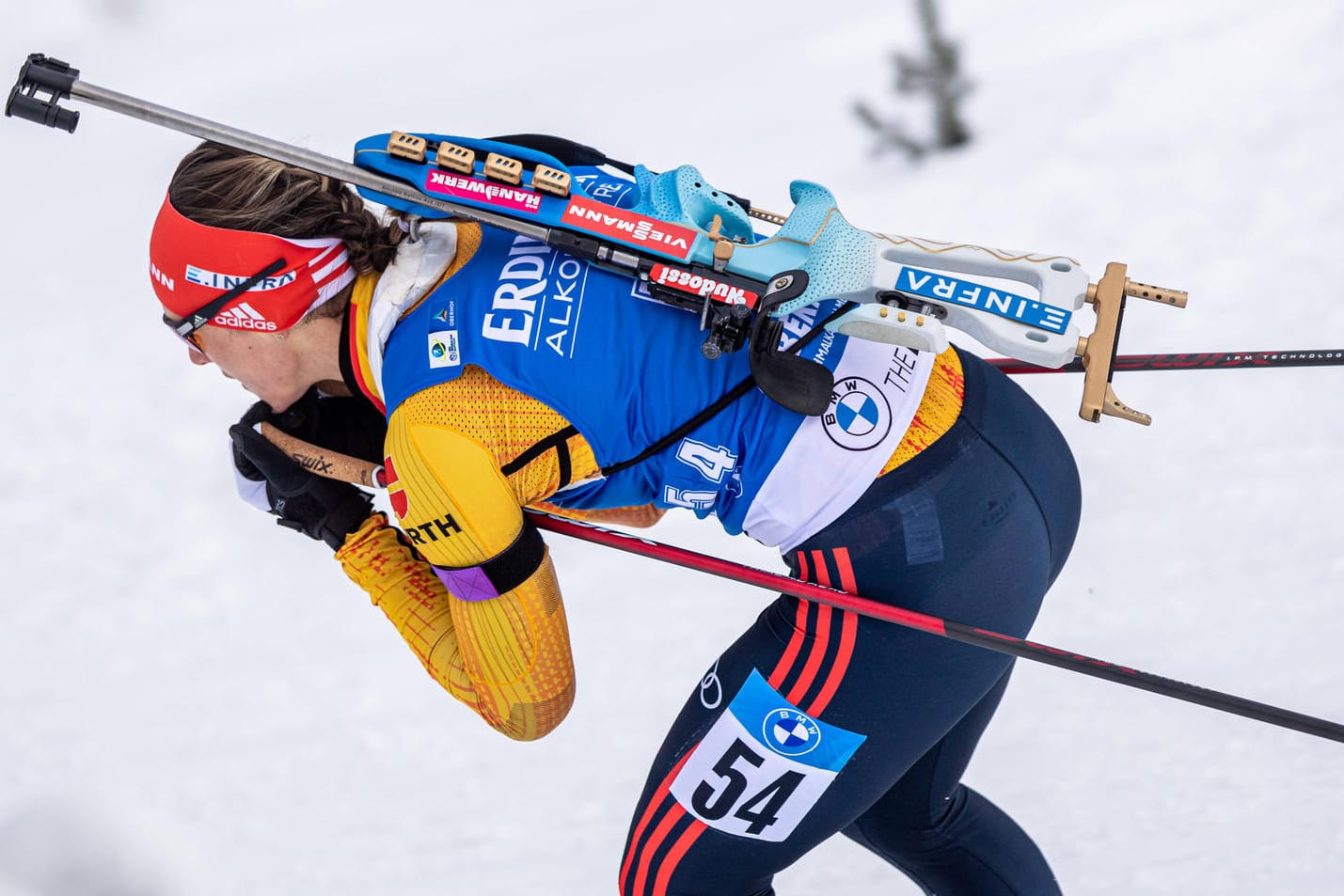 Denise Herrmann: Die deutsche Biathletin konnte im Sprint nicht überzeugen.