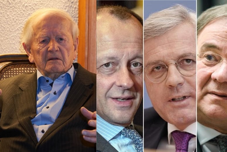 Blick auf das Kandidatentrio: CDU-Urgestein Heinz Schwarz sieht nur in Armin Laschet einen geeigneten Mann an der CDU-Spitze und zweifelt das bei Friedrich Merz und Norbert Röttgen an.