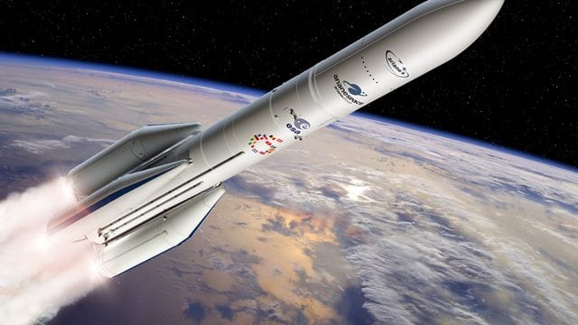 Künstlerische Darstellung der "Ariane 6".