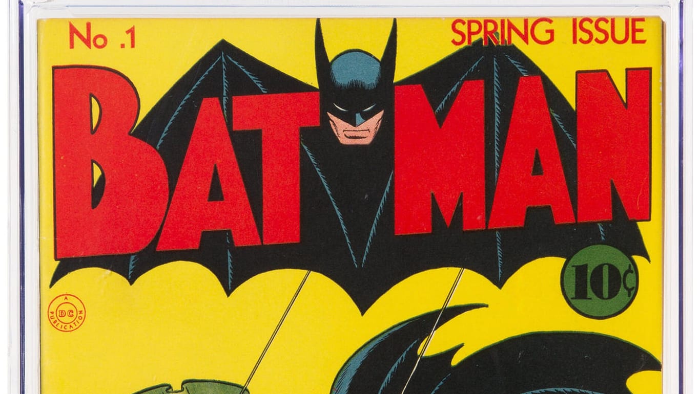 Ein Batman-Comic-Heft aus dem Jahr 1940: Der Comic hat im Rahmen einer US-Auktion einen Rekord aufgestellt.