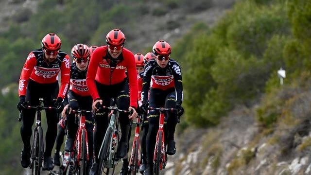 Beim Trainining mit dem Team Lotto-Soudal: John Degenkolb (M.