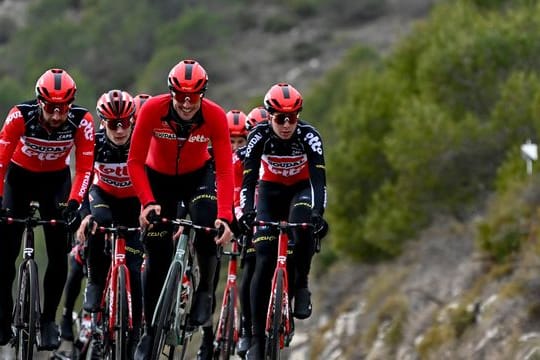 Beim Trainining mit dem Team Lotto-Soudal: John Degenkolb (M.