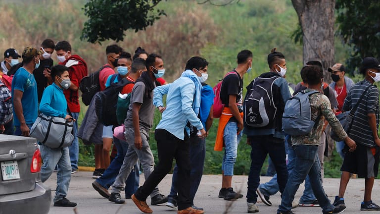 Migranten aus Honduras: Über Mexiko wollen sie in die USA einreisen.