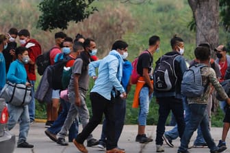 Migranten aus Honduras: Über Mexiko wollen sie in die USA einreisen.