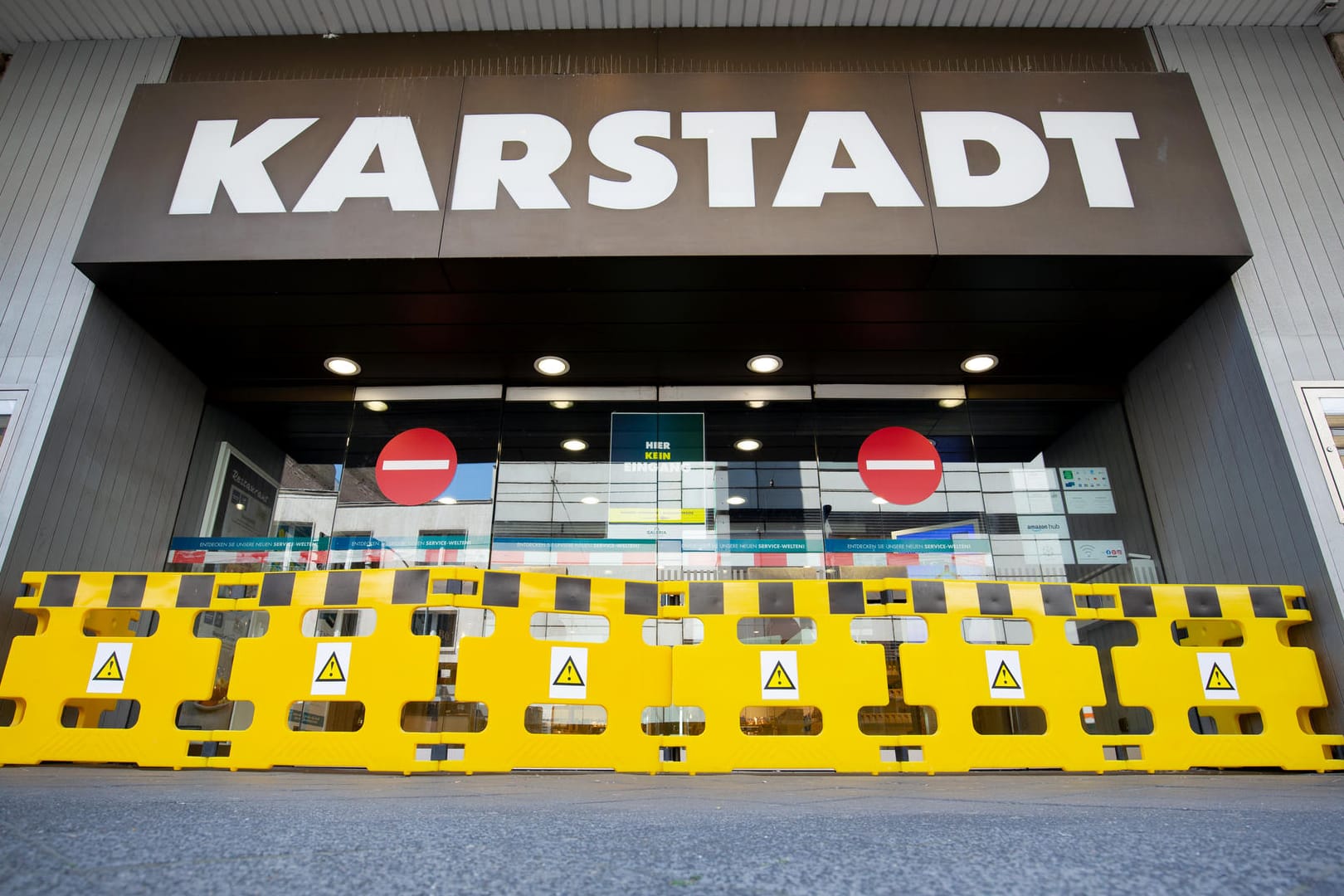 Geschlossene Filiale von Galeria Karstadt Kaufhof: Der Corona-Lockdown trifft die Warenhauskette empfindlich.