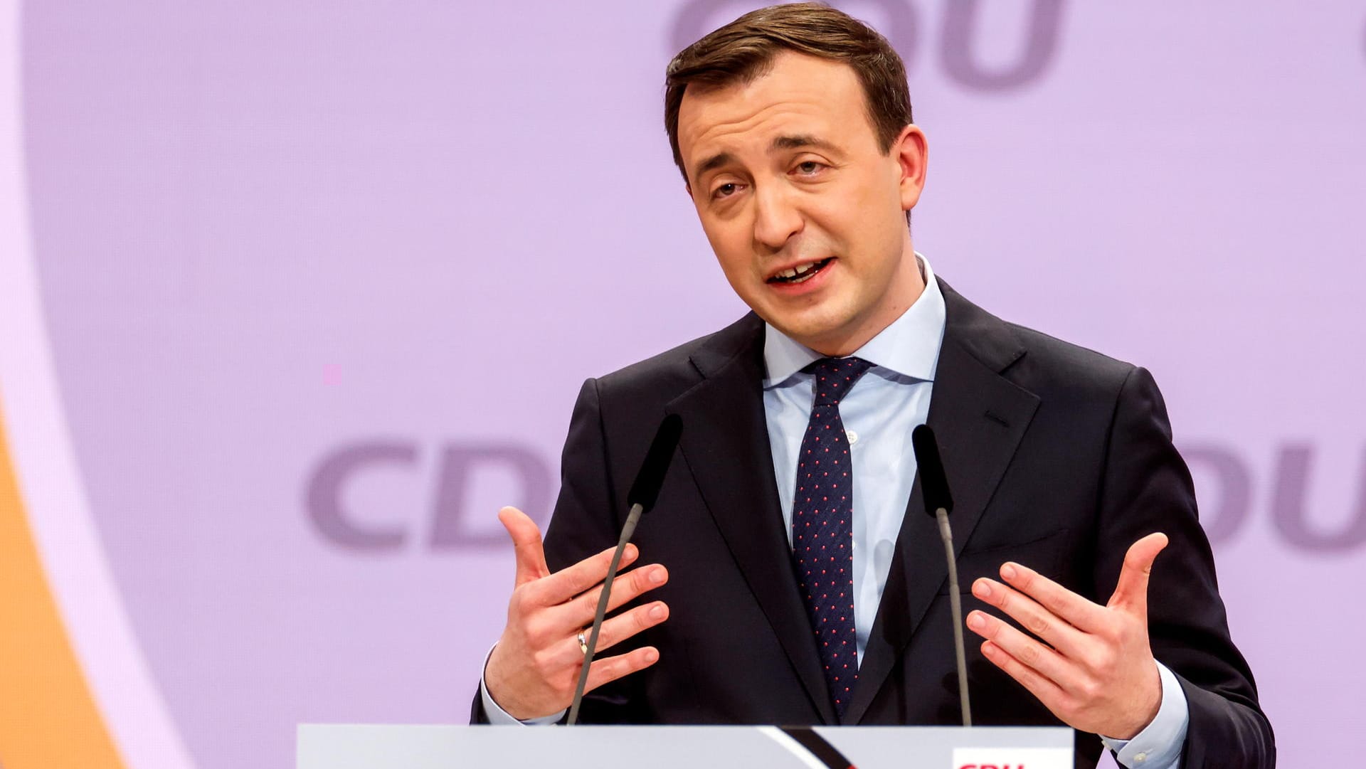CDU-Generalsekretär Paul Ziemiak stimmt die Grünen auf eine geschlossene Union bei möglichen Koalitionsverhandlungen nach der Bundestagswahl ein.