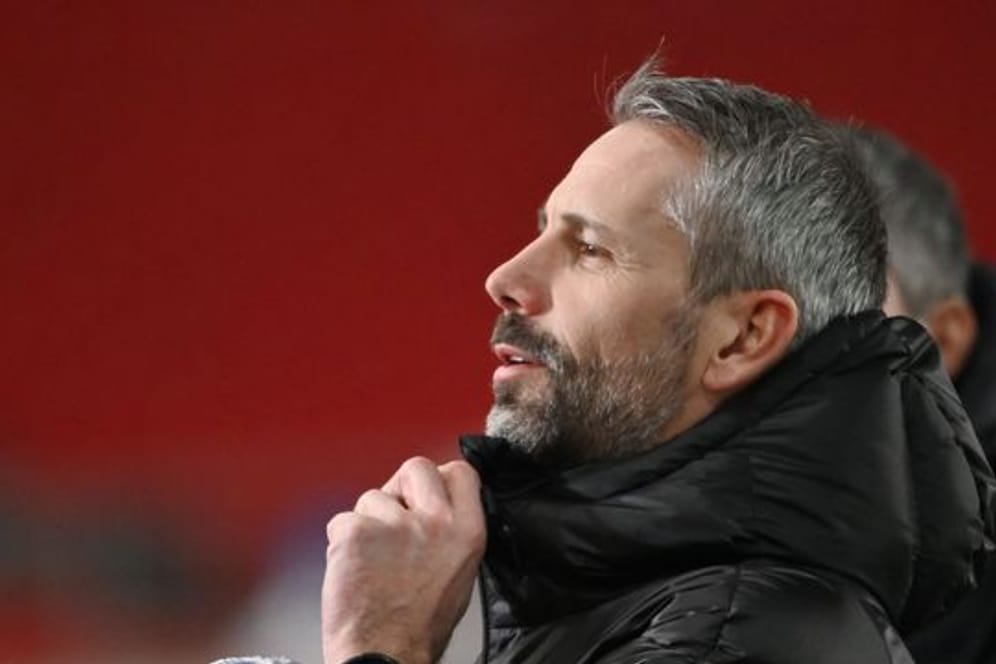 Mönchengladbachs Trainer Marco Rose vor dem Spiel