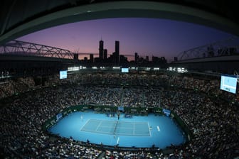 Die Rod Laver Arena in Melbourne: Hier findet wie schon im vergangenen Jahr das Finale der Australian Open statt – wenn auch nicht vor vollem Haus.