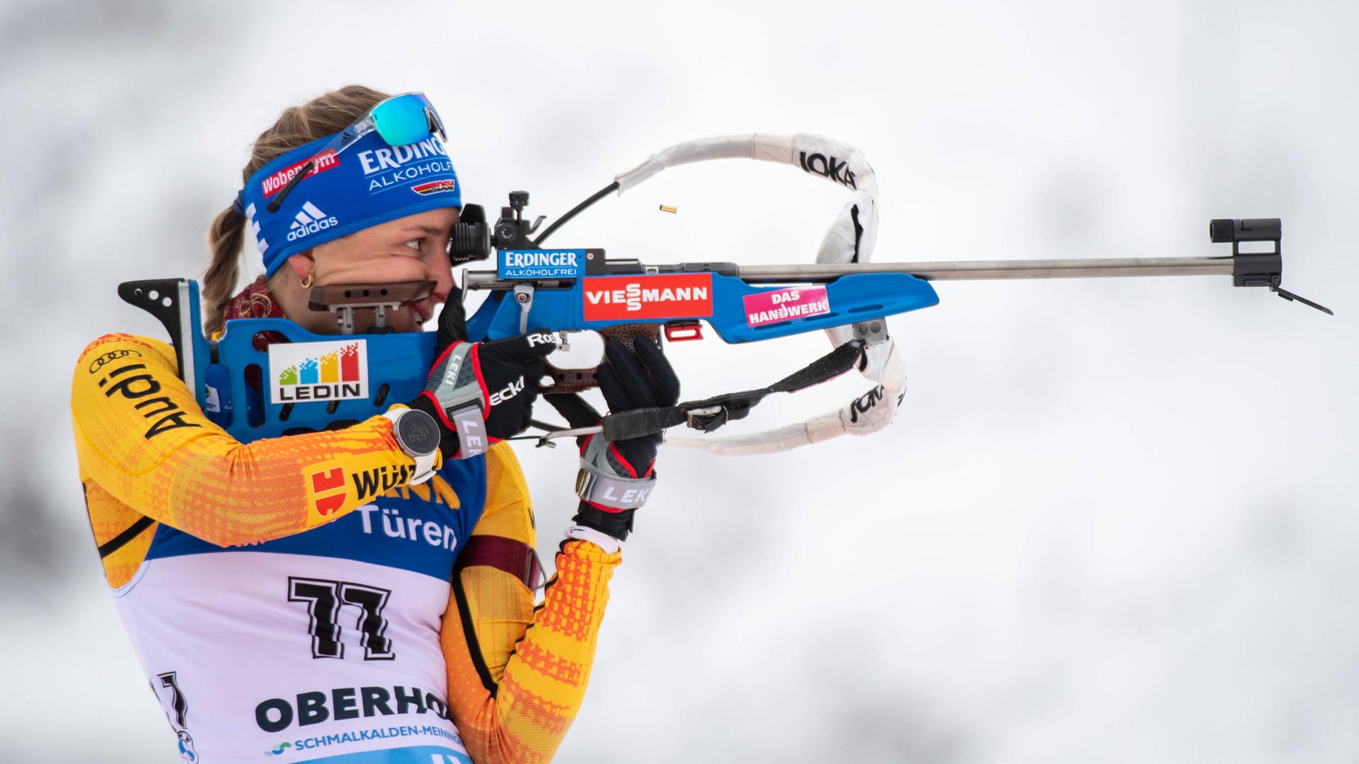 Vanessa Hinz: Sie ging als erste deutsche Biathletin in der Staffel auf die Strecke.