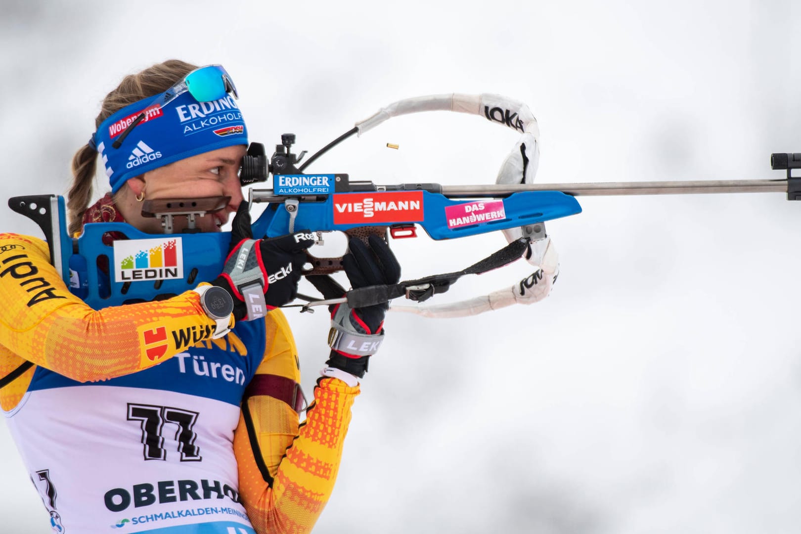 Vanessa Hinz: Sie ging als erste deutsche Biathletin in der Staffel auf die Strecke.