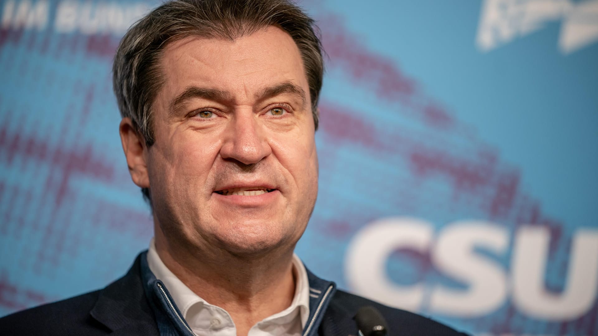 Markus Söder spricht bei der Pressekonferenz der CSU-Landesgruppe im Deutschen Bundestag. In der Sendung "Anne Will" zeigte er sich fest entschlossen, die Zukunftsfragen zu klären und die Pandemie zu bekämpfen.