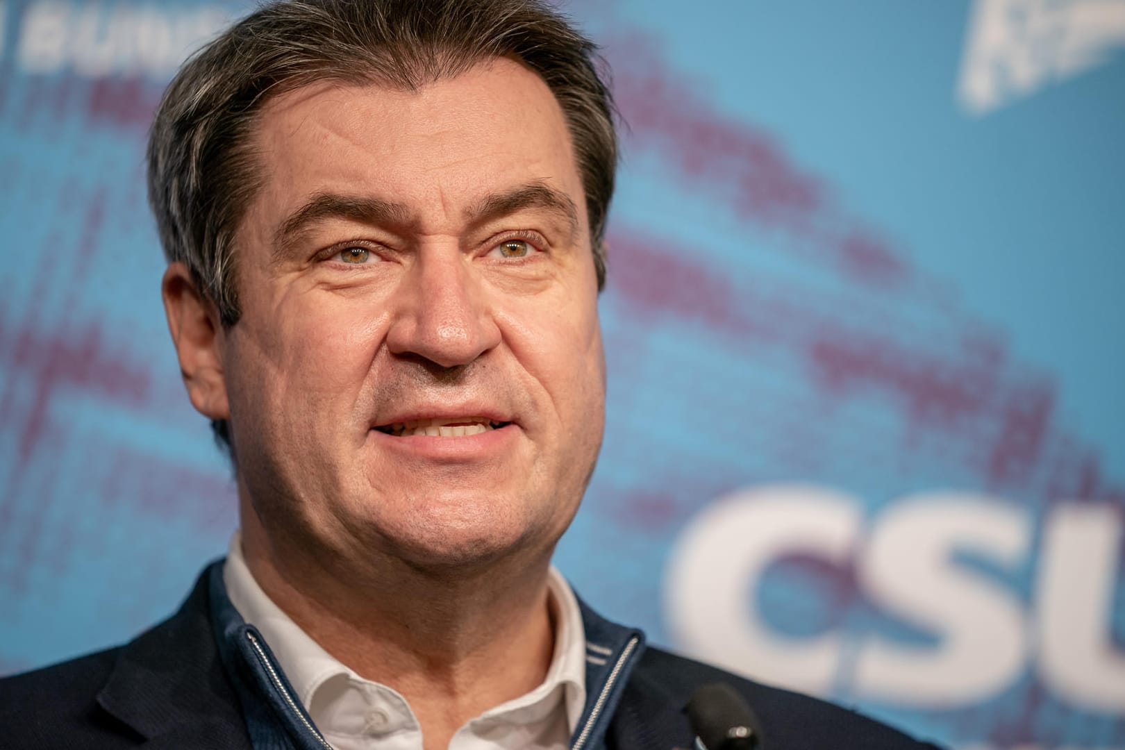 Markus Söder spricht bei der Pressekonferenz der CSU-Landesgruppe im Deutschen Bundestag. In der Sendung "Anne Will" zeigte er sich fest entschlossen, die Zukunftsfragen zu klären und die Pandemie zu bekämpfen.