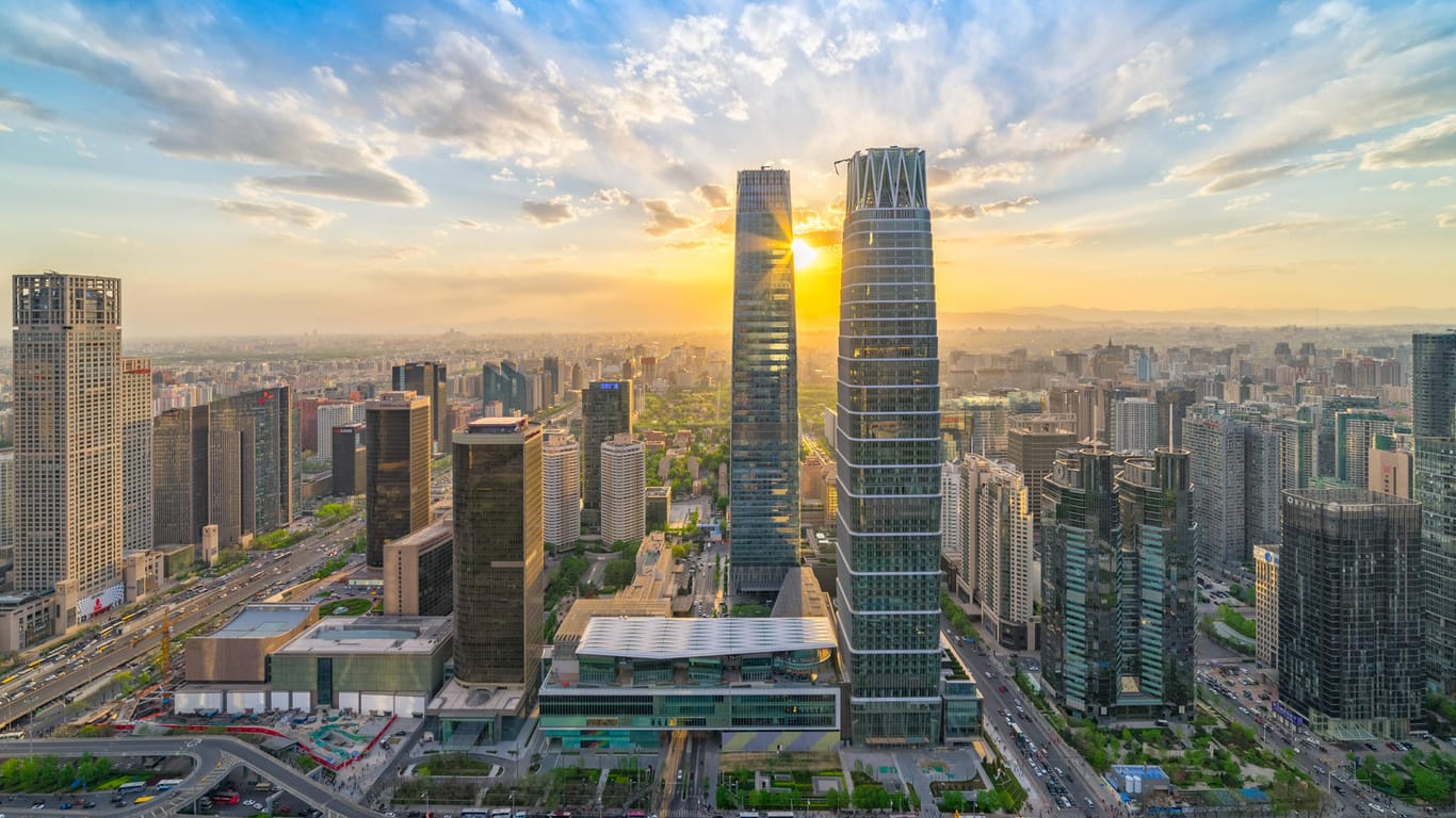 Das International Trade Center in Bejing: Chinas Wirtschaft hat im Corona-Jahr 2020 zugelegt.
