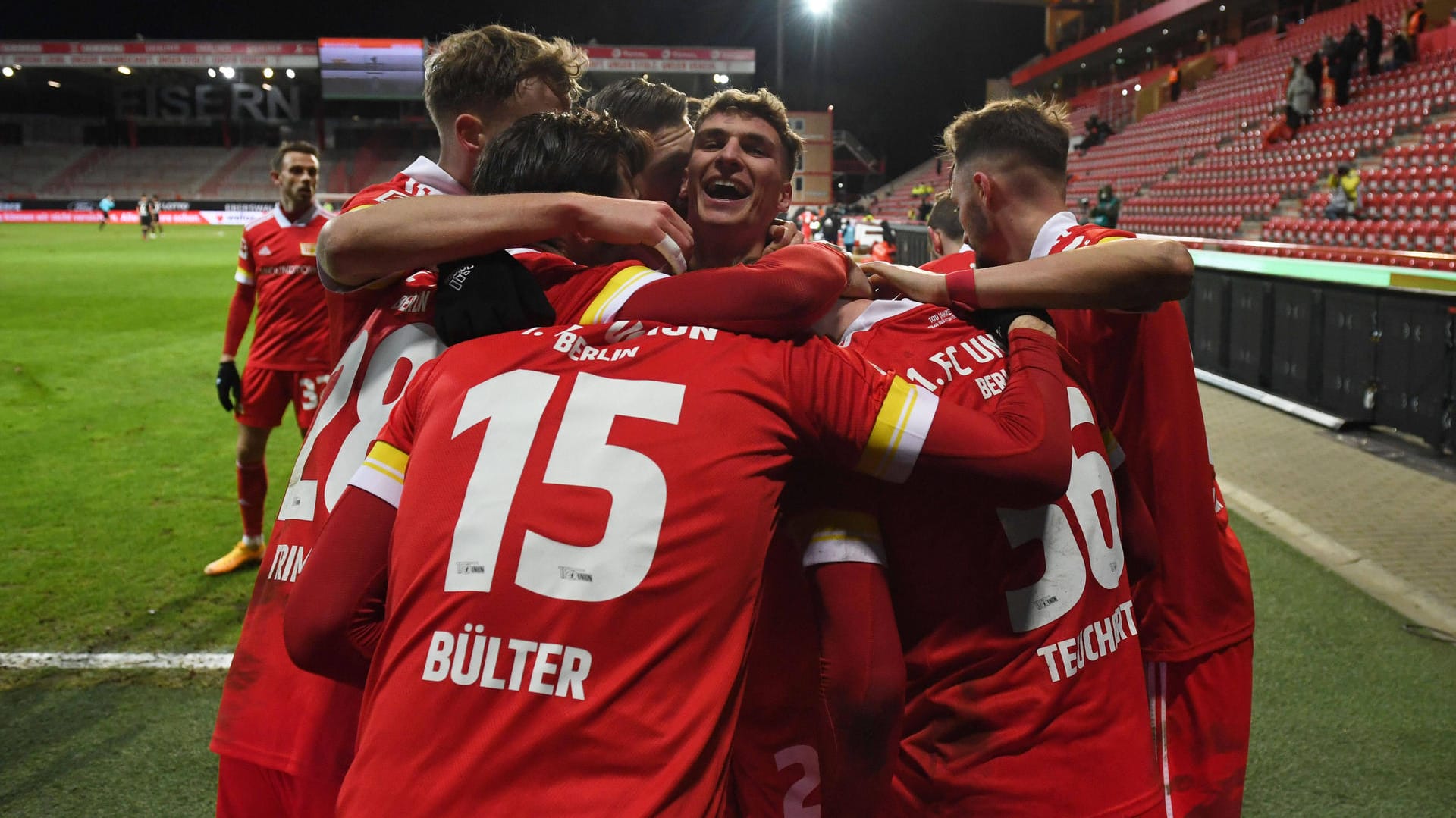 Union Berlin: Die Spieler der Köpenicker haben in dieser Saison bislang viel zu lachen. Union Berlin: Die Spieler der Köpenicker haben in dieser Saison bislang viel zu lachen.