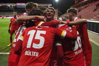 Union Berlin: Die Spieler der Köpenicker haben in dieser Saison bislang viel zu lachen.