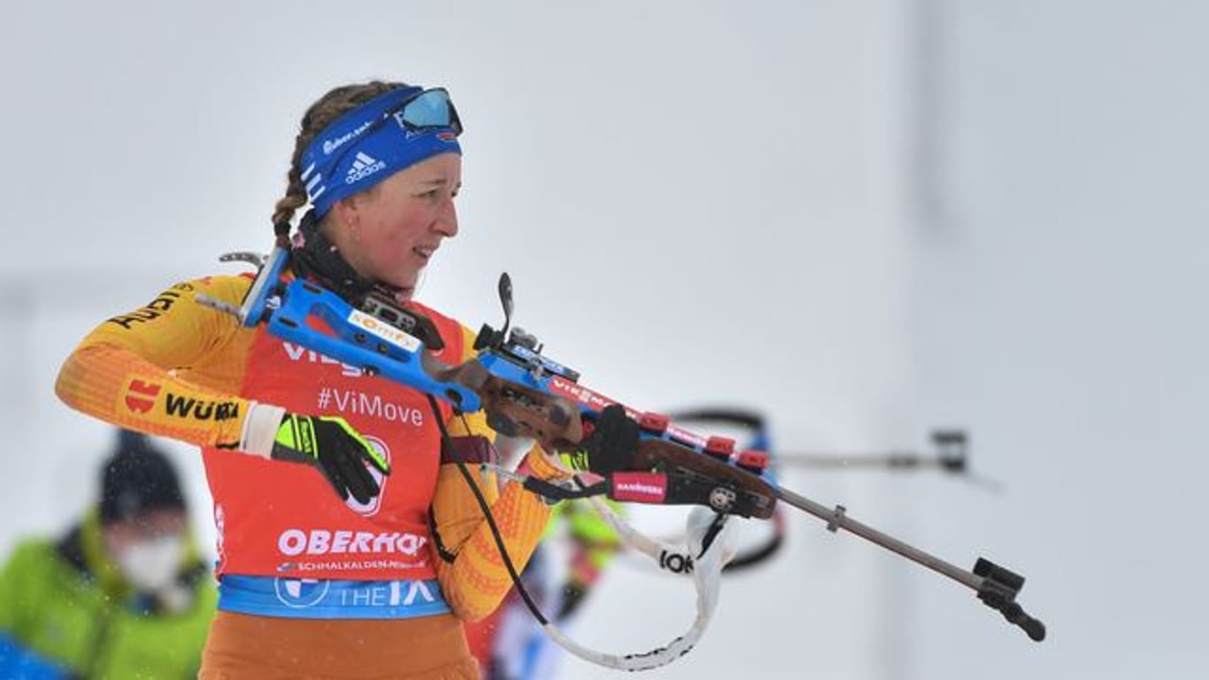 Franziska Preuß fährt als Hoffnungsträgerin zur Biathlon-WM.