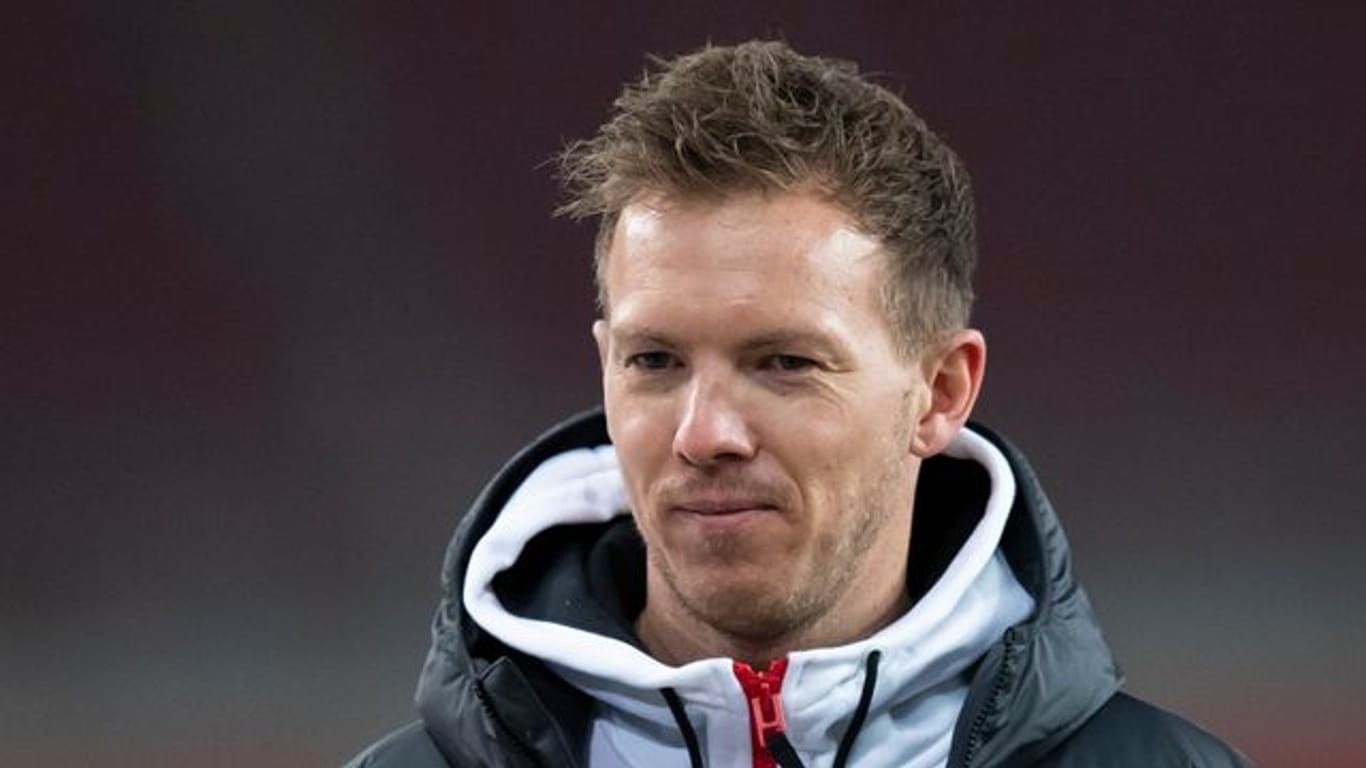 Leipzigs Trainer Julian Nagelsmann zeigt sich von der bisherigen Saison des 1.