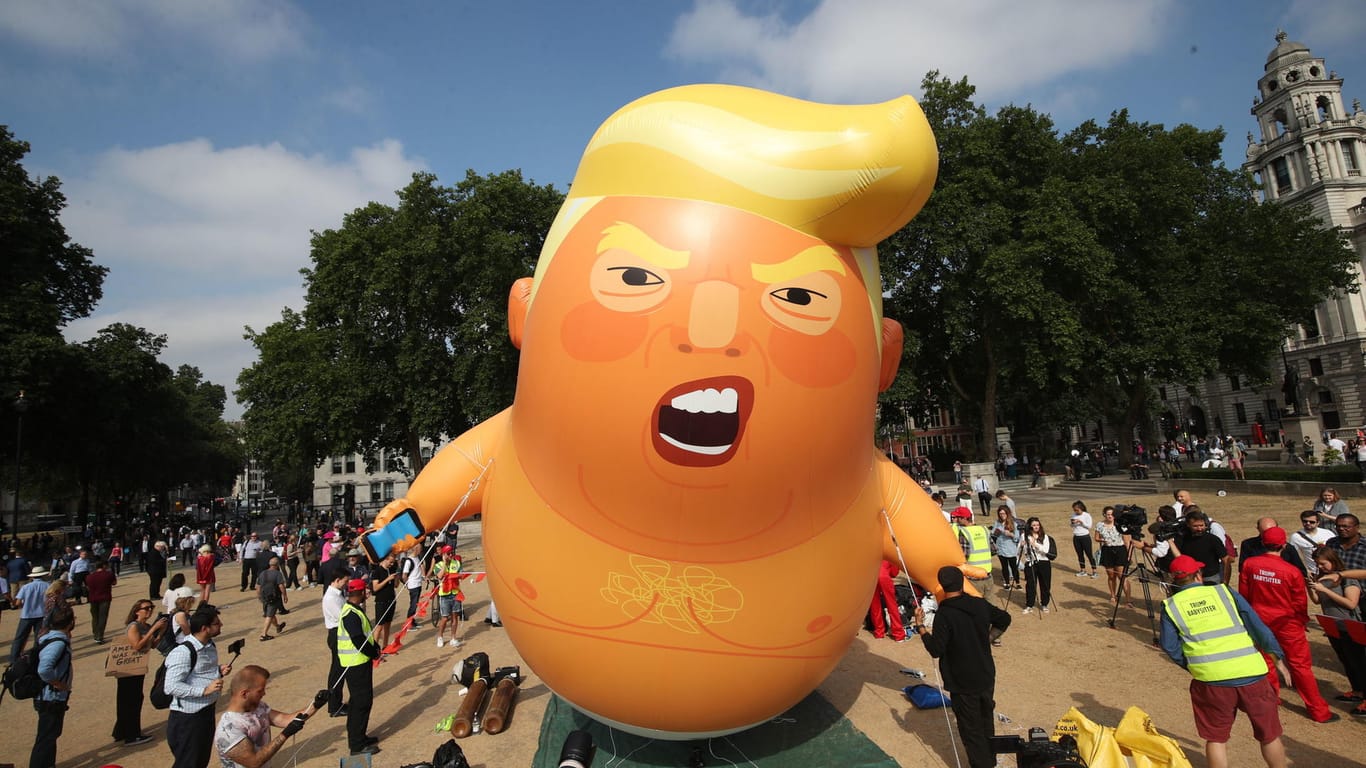 Der Trump-Ballon ist sieben Meter groß, das Museum muss noch Platz dafür finden.