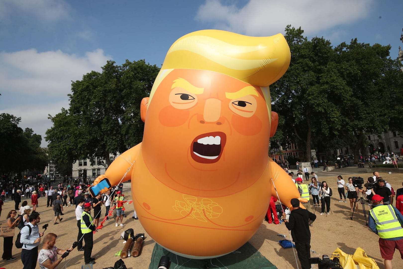 Der Trump-Ballon ist sieben Meter groß, das Museum muss noch Platz dafür finden.