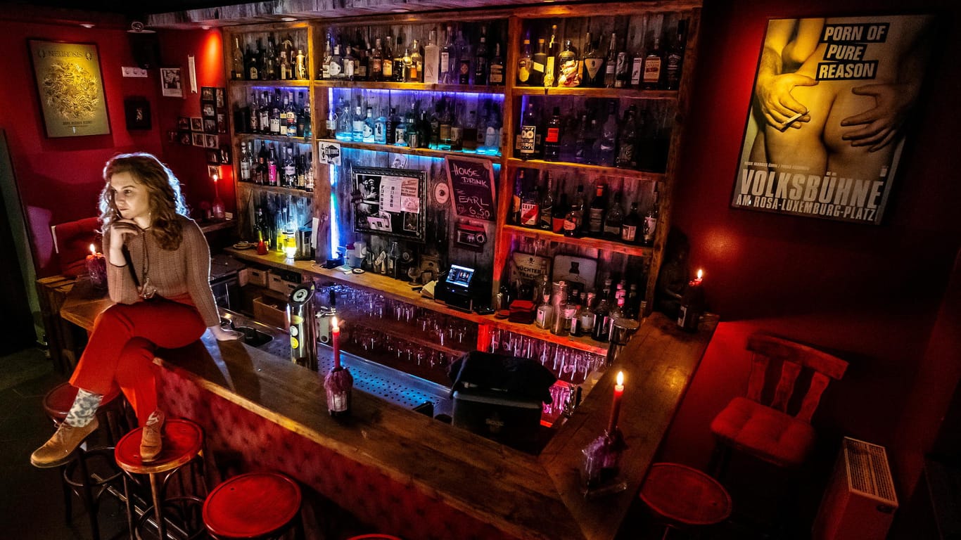 Lockdown in Deutschland: Die Berliner Bar "Revolte" ist wie alle anderen Kultur- und Begegnungsstätten aufgrund der Einschränkungen in der Coronavirus-Krise geschlossen.