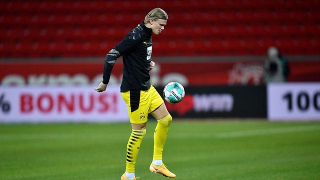 Um BVB-Stürmer Erling Haaland gibt es immer wieder Wechselgerüchte. Um BVB-Stürmer Erling Haaland gibt es immer wieder Wechselgerüchte.