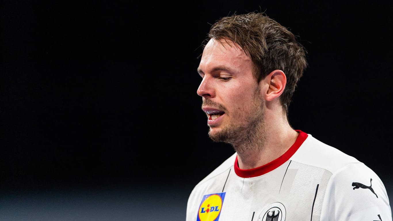 210119 Kai Häfner of Germany looks dejected during the 2021 IHF World Handball Championship match between Germany and H