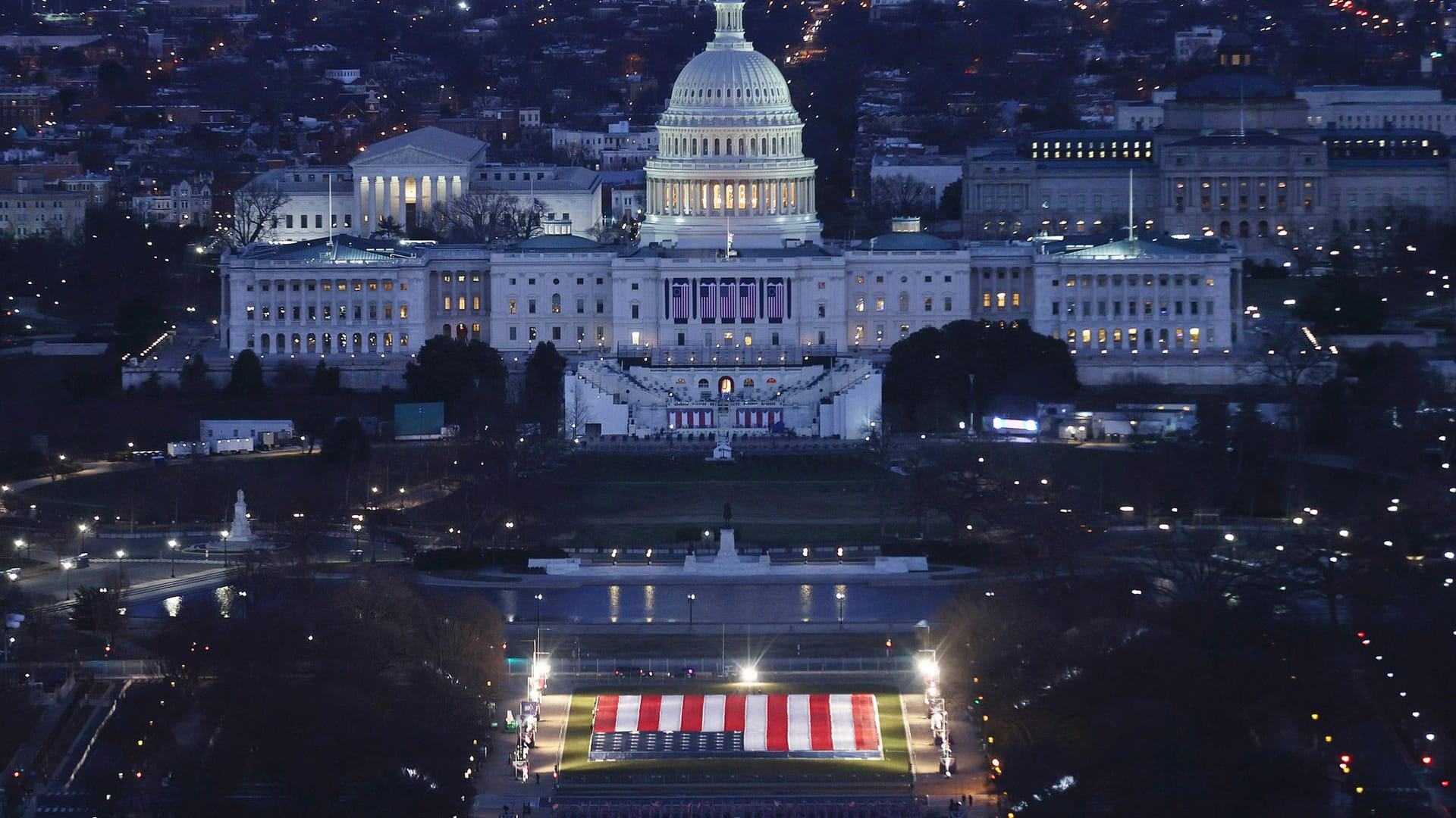 Vor dem Kapitol in Washington leistet Joe Biden heute seinen Amtseid.