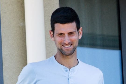 Novak Djokovic verbringt seine Quarantäne in einer Unterkunft in Adelaide.