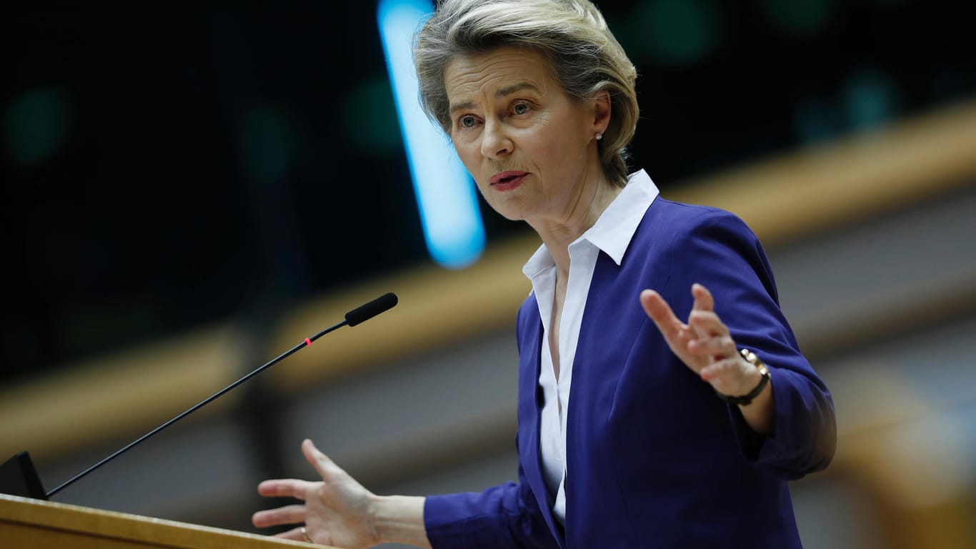 EU-Kommissionschefin Ursula von der Leyen: glücklich mit dem Wechsel