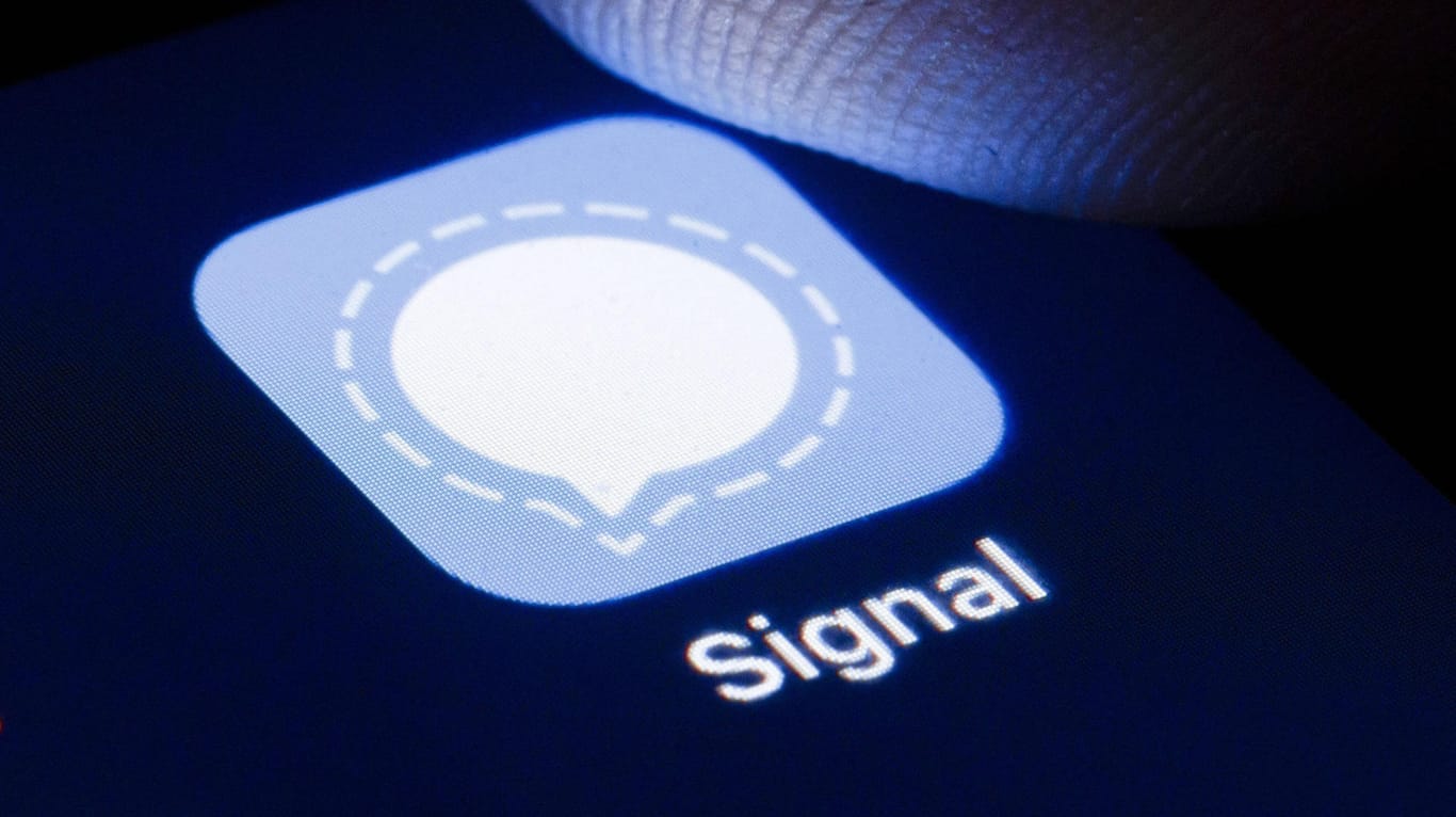 Das Logo von Signal (Symbolbild): Der Messenger konnten in den vergangenen Wochen viele Nutzer gewinnen.