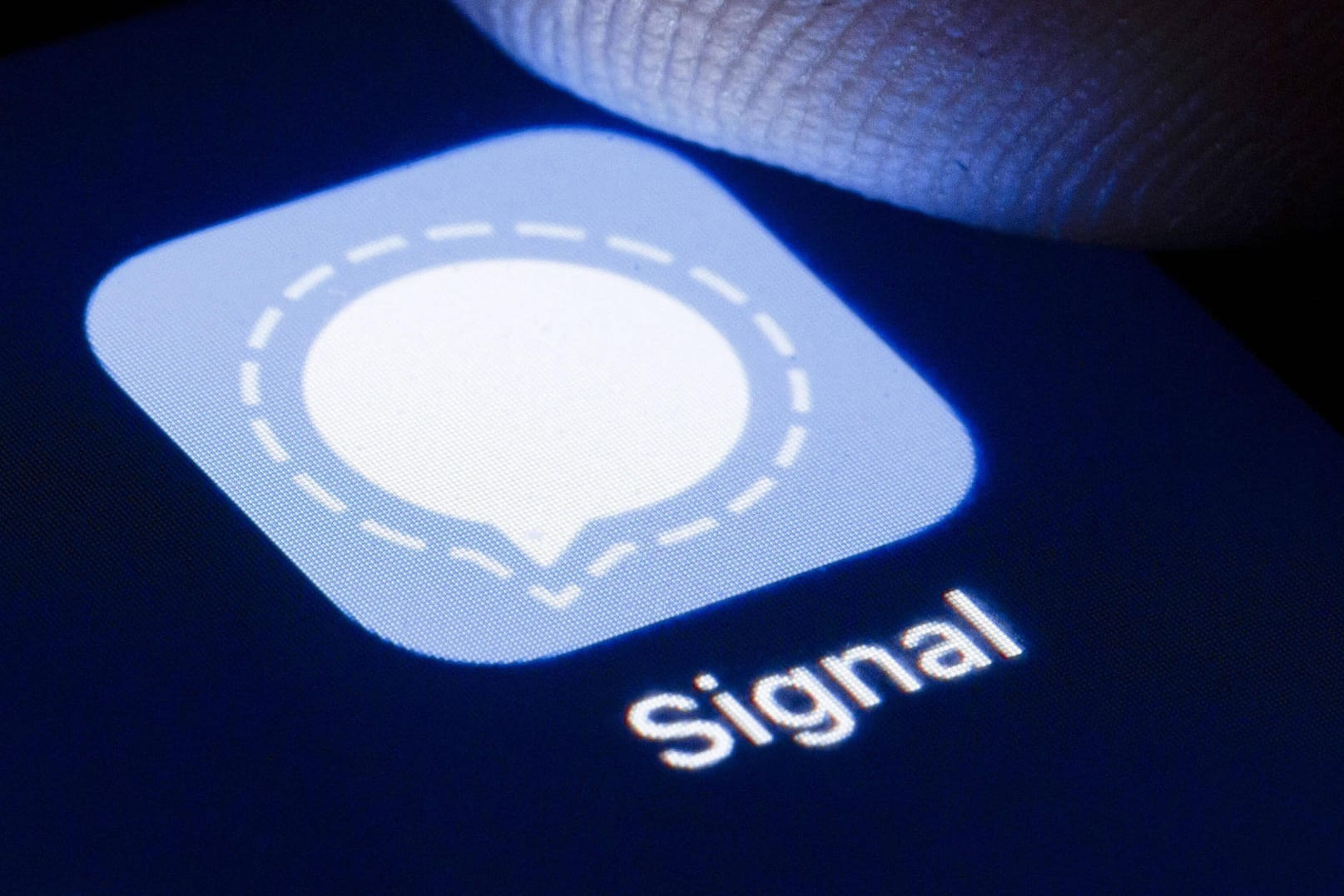 Das Logo von Signal (Symbolbild): Der Messenger konnten in den vergangenen Wochen viele Nutzer gewinnen.