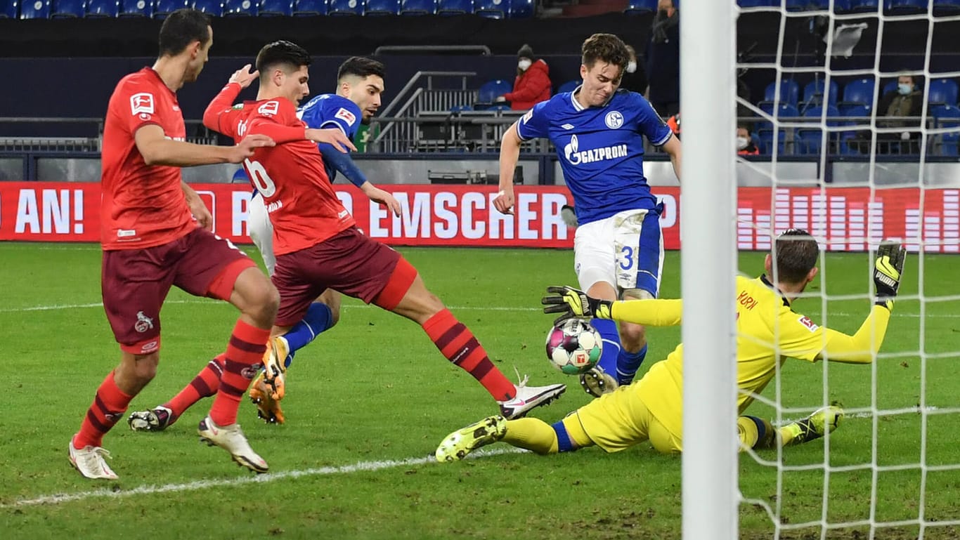 Matthew Hoppe trifft zum 1:1: Der Schalke-Stürmer traf damit zum fünften Mal in dieser Saison.