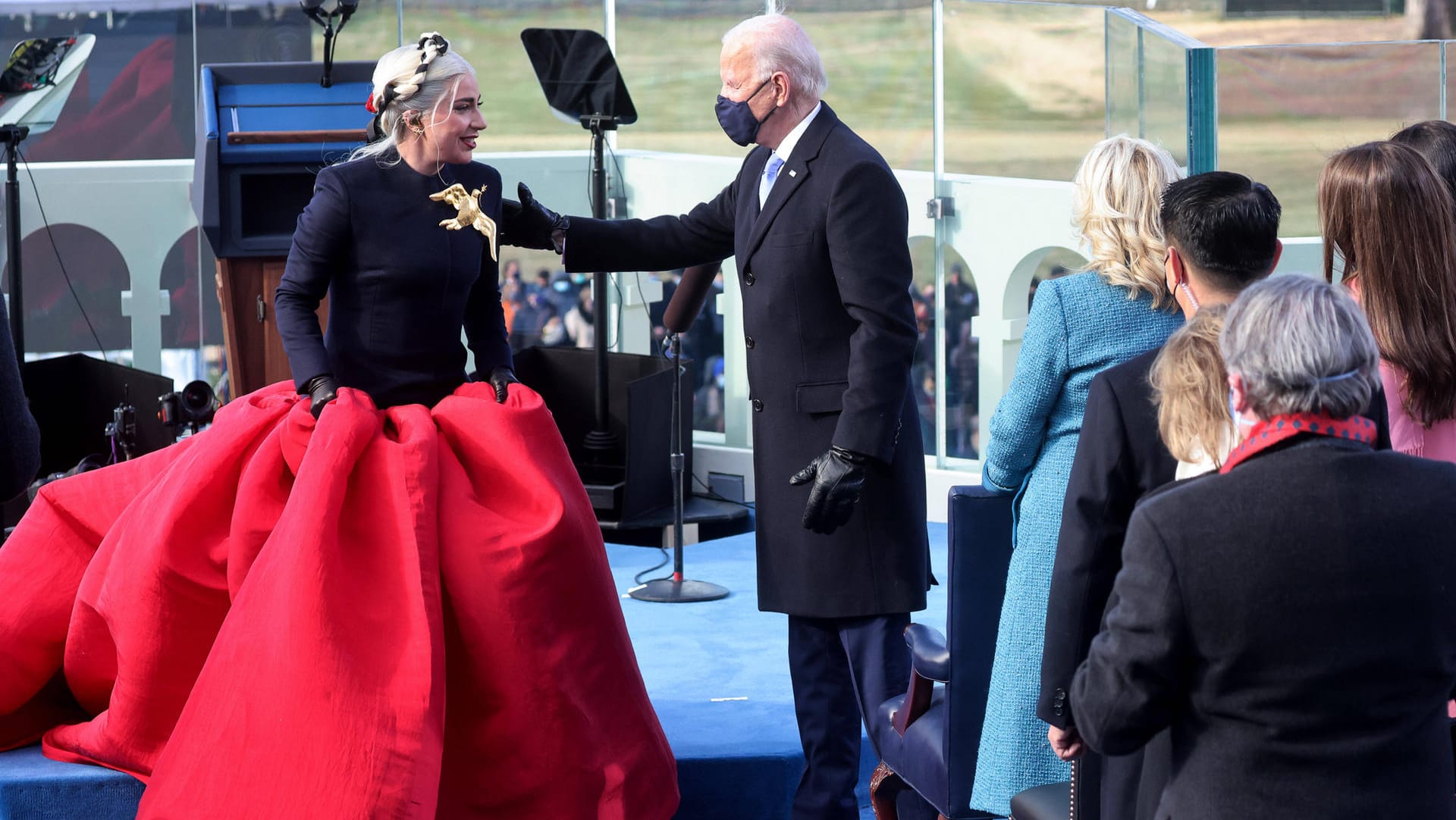 Lady Gaga: Bei der Amtseinführung von Joe Biden legte sie einen großen Auftritt hin.