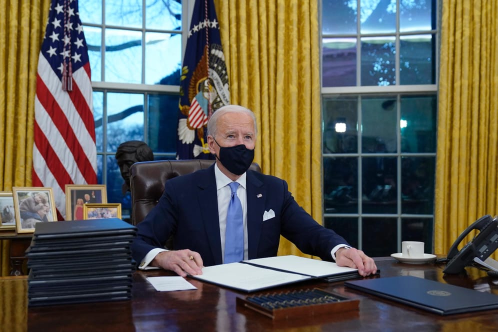 Joe Biden: Der neue US-Präsident hat gleich 15 Erlasse unterzeichnet.