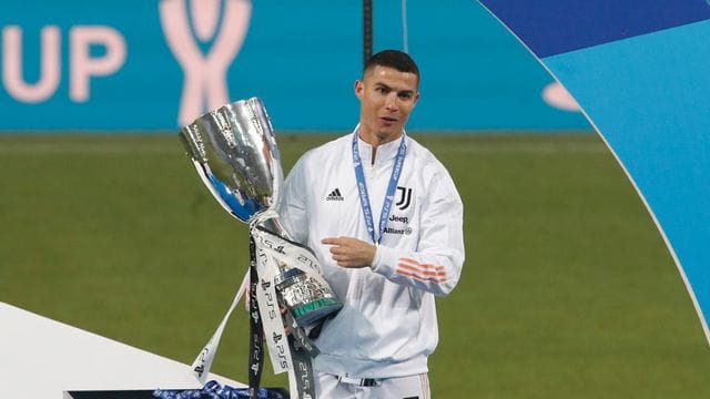 Durfte sich über den italienischen Superpokal und einen besonderen Treffer freuen: Juve-Star Cristiano Ronaldo.