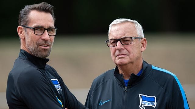 Geraten bei Hertha immer mehr unter Druck: Manager Michael Preetz (l) und Präsident Werner Gegenbauer. Geraten bei Hertha immer mehr unter Druck: Manager Michael Preetz (l) und Präsident Werner Gegenbauer.