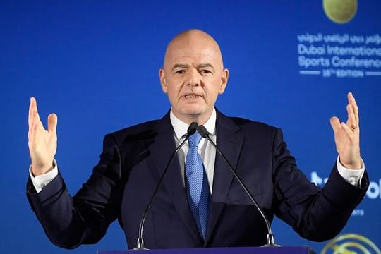 FIFA-Boss Giovanni Infantino sprach sich gegen eine Super League aus.